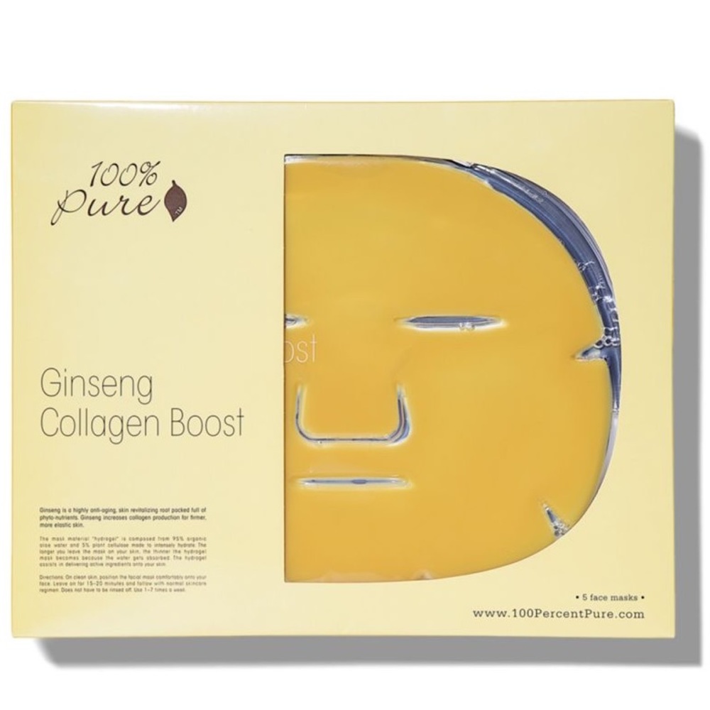100% Pure Ginseng Collagen Boost Mask (Set of 5)